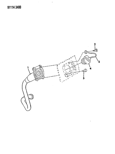 1991 Chrysler LeBaron Fuel Tank Filler Tube Diagram