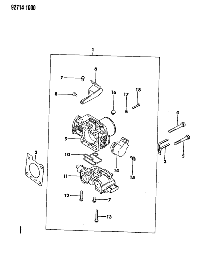 1993 Dodge Ram 50 Throttle Body Diagram 2