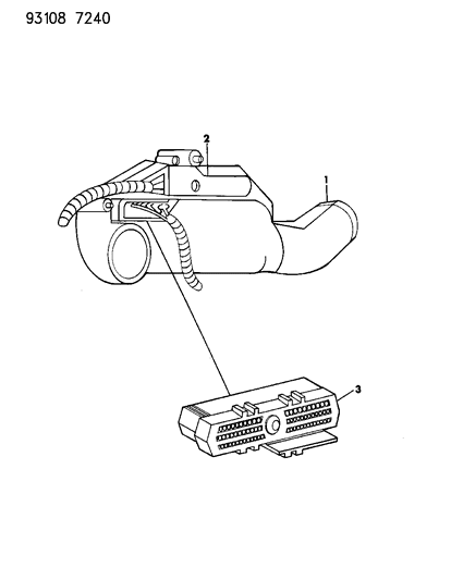 1993 Chrysler New Yorker Engine Controller Module Diagram for R4887286AA