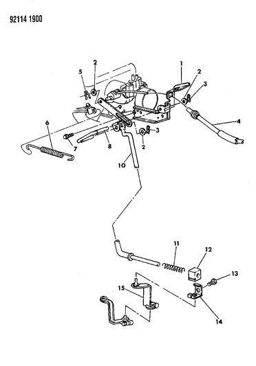 1992 Dodge Grand Caravan Throttle Control Diagram 2