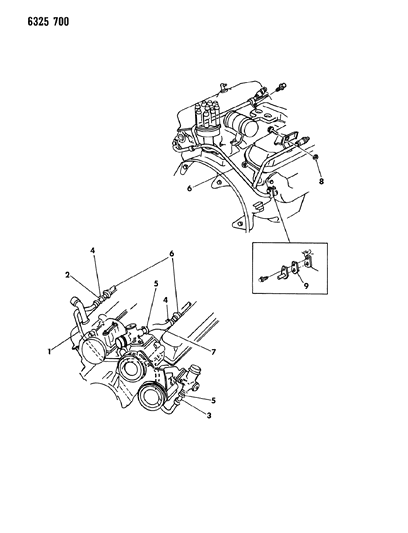 1987 Dodge Ramcharger Air Pump Tubing Diagram 1