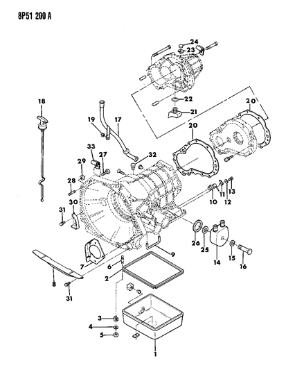 1990 Dodge Monaco Seal Diagram for 83505411