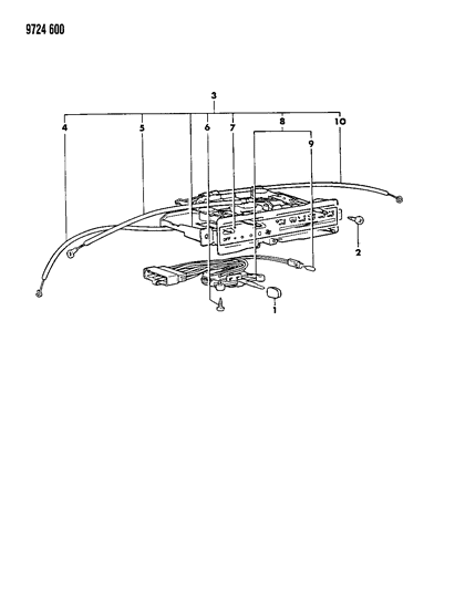 1989 Dodge Ram 50 Control, Heater Diagram