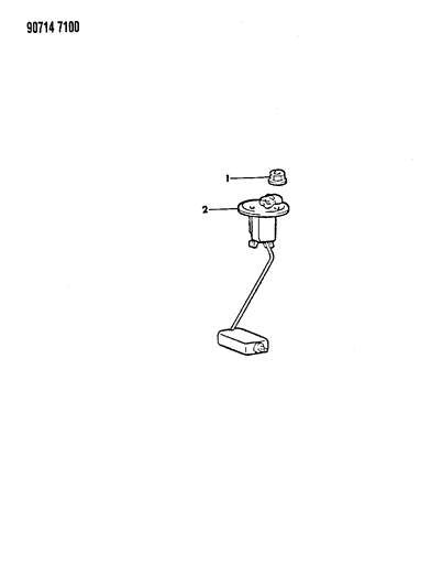 1990 Dodge Ram 50 Fuel Tank Sending Unit Diagram