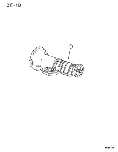 1996 Jeep Grand Cherokee Trans-44RE 4WD Diagram for 52119108