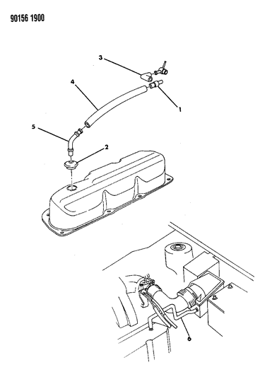 1990 Chrysler New Yorker Crankcase Ventilation Diagram