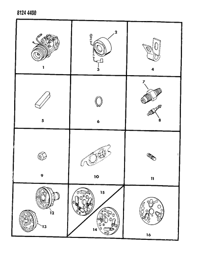 1988 Dodge Daytona A/C Compressor Diagram