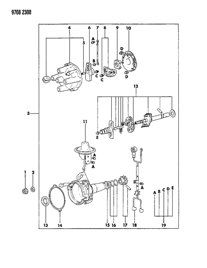 1989 Dodge Ram 50 Distributor Diagram 2