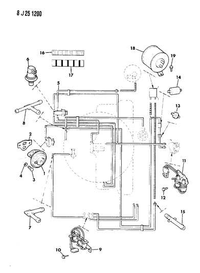 1988 Jeep J10 Emission Controls Diagram 1