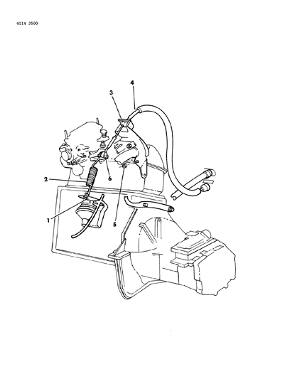 1984 Chrysler LeBaron Throttle Control Diagram 3