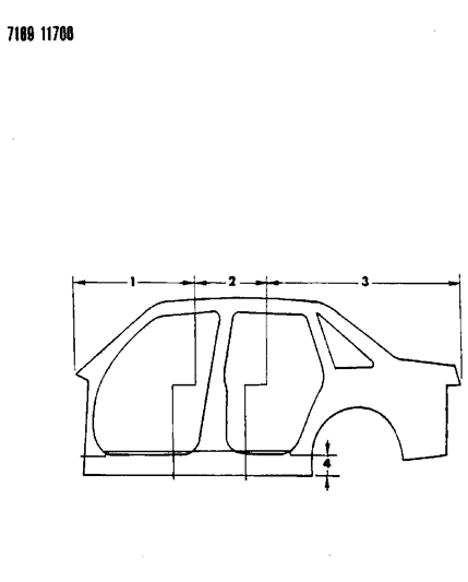 1987 Dodge Lancer Aperture Panel Diagram