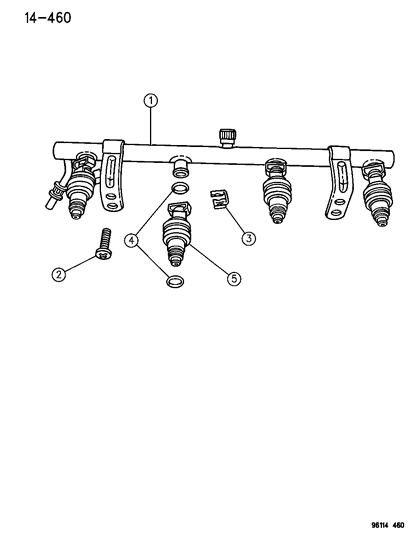 1996 Dodge Caravan Fuel Rail Diagram 1