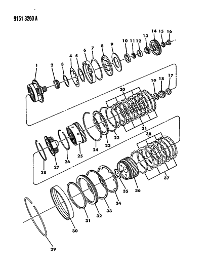 1989 Dodge Caravan Gear Train Diagram