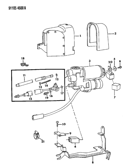 1991 Dodge Dynasty Anti-Lock Brake System Diagram
