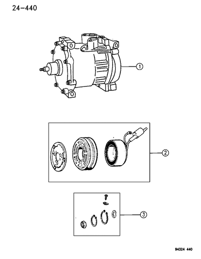 1996 Dodge Ram 3500 Clutch Diagram for 4746789