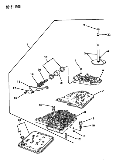 1990 Dodge Grand Caravan Valve Body Diagram 2