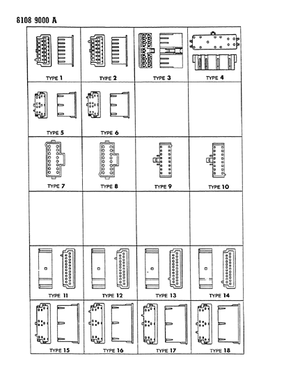 1986 Dodge Omni Insulators 13-16-21 Way Diagram