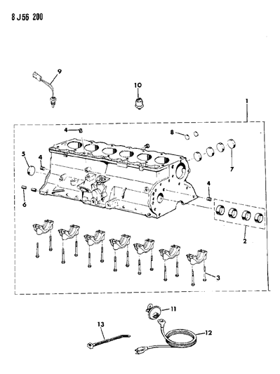 1987 Jeep Cherokee Cylinder Block Diagram 3