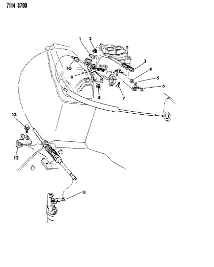 1987 Dodge Charger Throttle Control Diagram 1