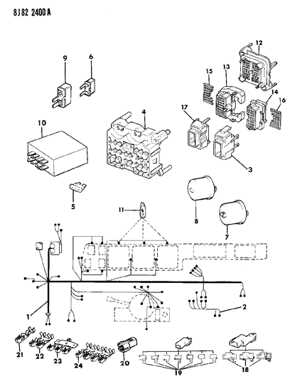 1989 Jeep Grand Wagoneer Fuse Panel - Instrument Panel Wiring Diagram