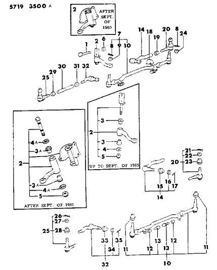 1986 Chrysler Conquest Linkage Steering Diagram