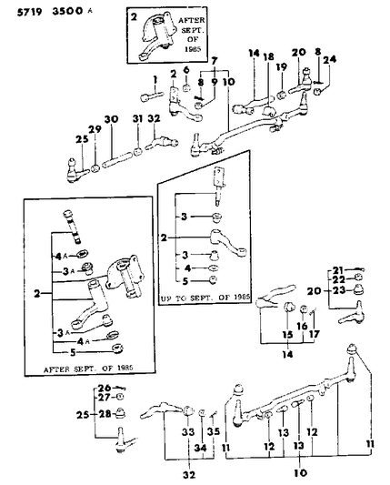 1985 Dodge Conquest Linkage Steering Diagram