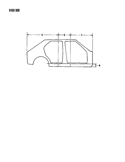 1989 Dodge Omni Aperture Panel Diagram