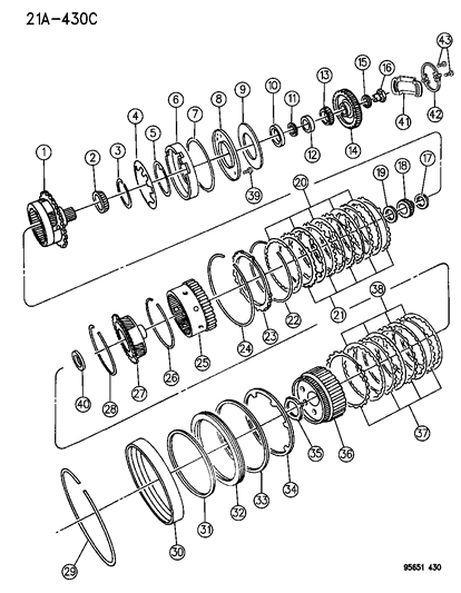 1996 Dodge Avenger Gear Train Diagram