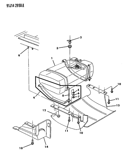 1993 Jeep Grand Cherokee Fuel Tank Diagram