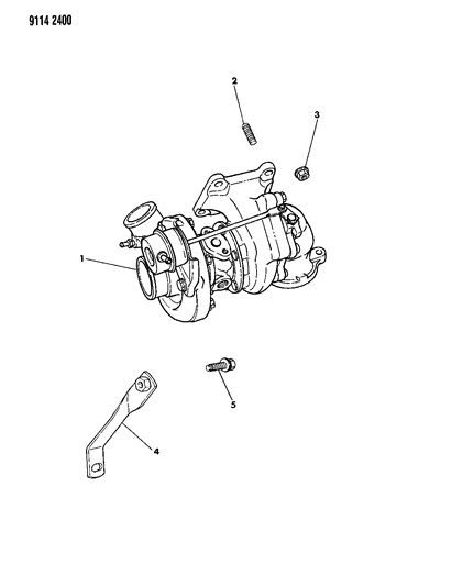 1989 Chrysler TC Maserati Turbo Charger II Diagram 2