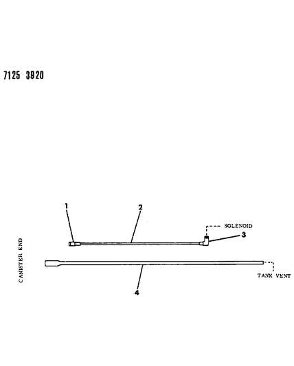 1987 Dodge Shadow Vapor Canister Hose Harness Diagram 2