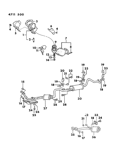 1984 Dodge Ram 50 Bolt-HEXAGON FLANGE Head Diagram for MF140002