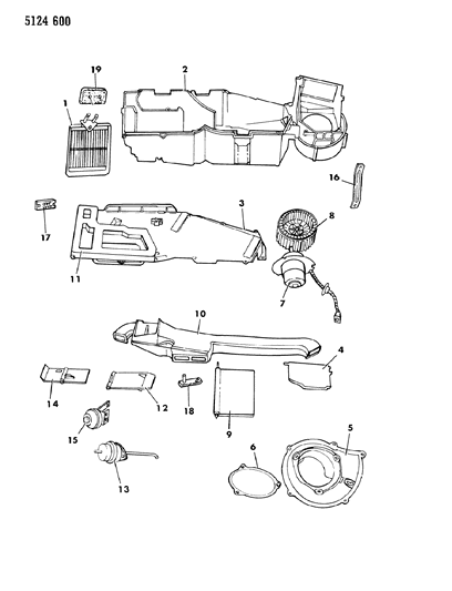 1985 Dodge Caravan Heater Unit Diagram