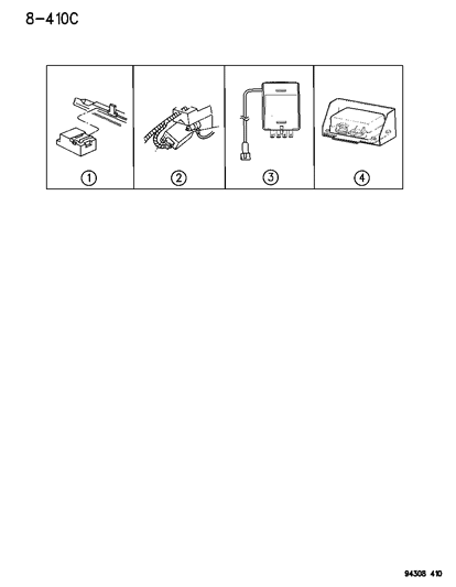 1995 Dodge Dakota Diagnostic W/Bracke Module Diagram for 56020211