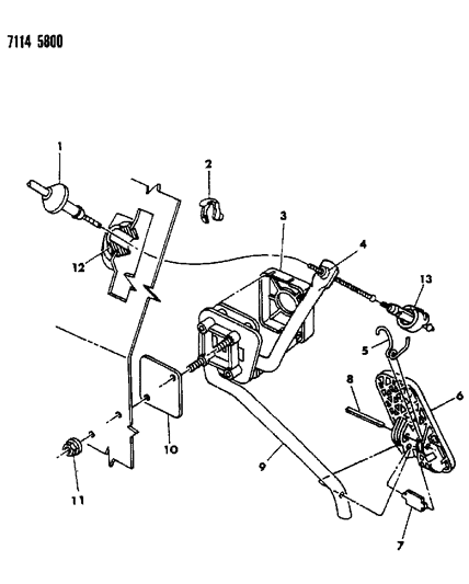 1987 Dodge Caravan Accelerator Pedal Diagram