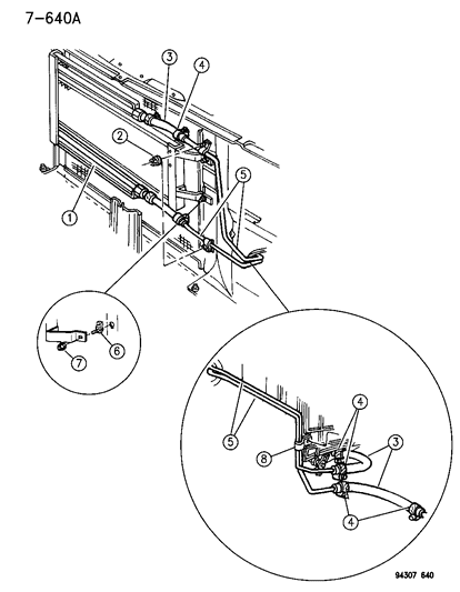 1995 Dodge Ram Van Auxiliary Oil Cooler Diagram