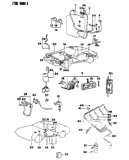 1988 Chrysler Conquest Wiring Harness Diagram