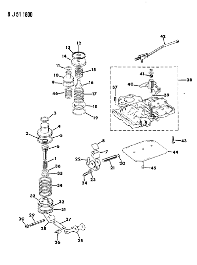 1988 Jeep J10 Spring-ACCUMULATOR Piston Diagram for 3515079