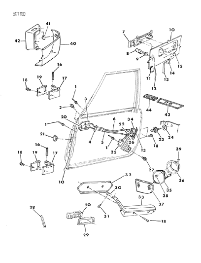 1985 Dodge Aries Tubular Spring Diagram for 6500803