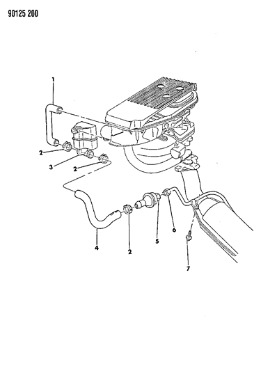 1990 Chrysler LeBaron Aspirator Diagram