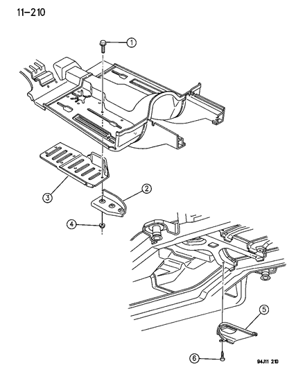 1995 Jeep Grand Cherokee Shields, Heat Diagram