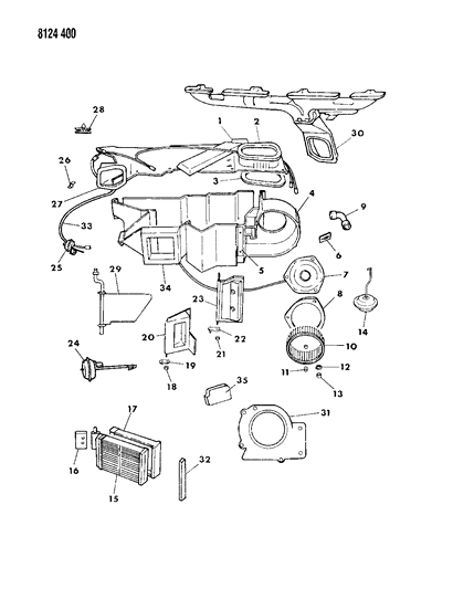 1988 Dodge Lancer Heater Unit Diagram