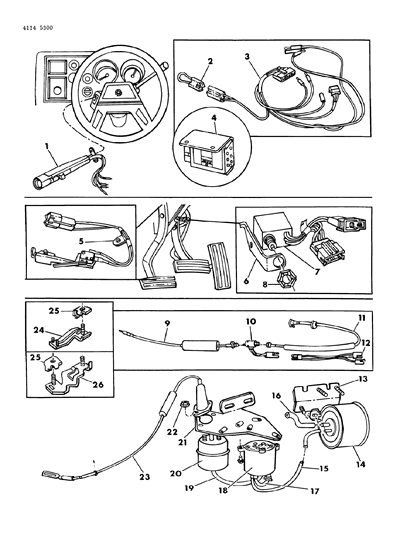 1984 Dodge Caravan Speed Control - Electronic Diagram 1