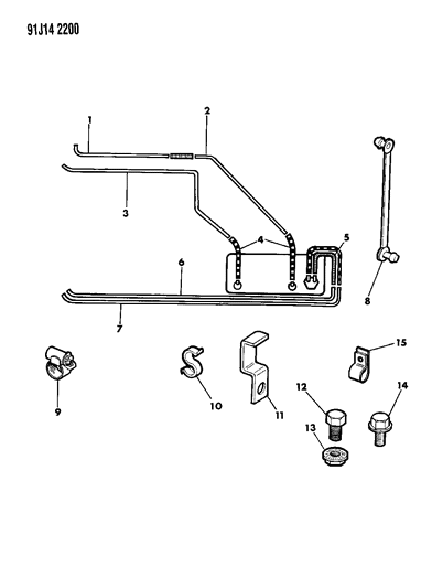 1991 Jeep Grand Wagoneer Fuel Line Diagram