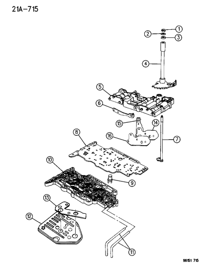 1996 Dodge Caravan Gasket-Atx Oil Filter Diagram for 4269671