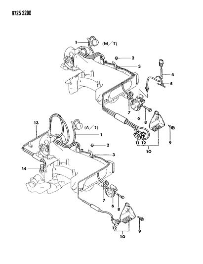 1989 Dodge Raider EGR System Diagram 1