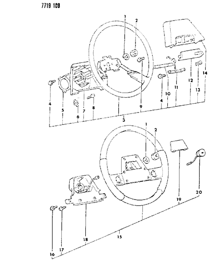 1988 Dodge Colt Steering Wheel Diagram
