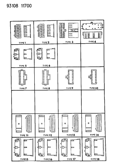 1993 Dodge Caravan Insulators 13-16-21 Way Diagram