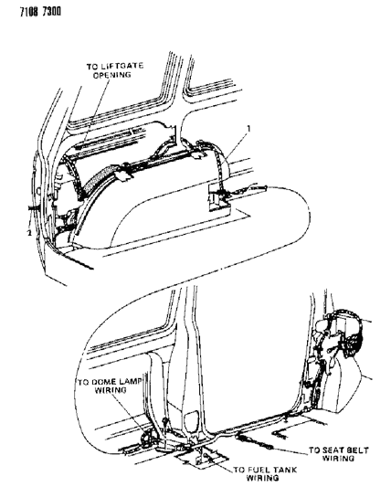 1987 Dodge Grand Caravan Wiring - Body & Accessories Diagram