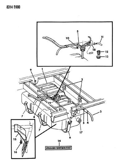 1989 Dodge Ram Wagon Fuel Tank Diagram